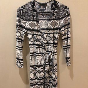 BCBG Printed Wrap Dress